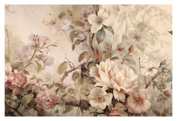 Slika - Vintage slika ptica (90x60 cm)