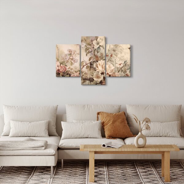 Slika - Vintage slika ptica (90x60 cm)