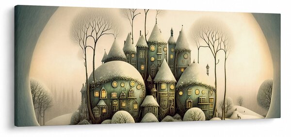 Slika - Kućice iz bajke (120x50 cm)