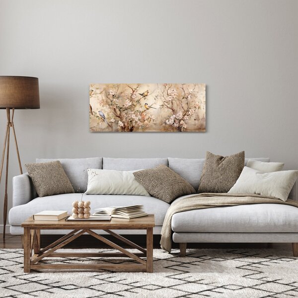 Slika - Vintage slika ptica II. (120x50 cm)