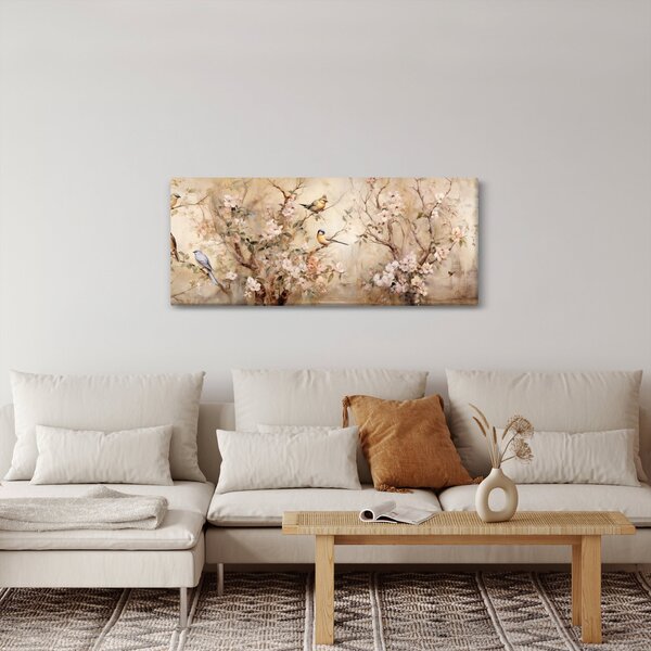 Slika - Vintage slika ptica II. (120x50 cm)