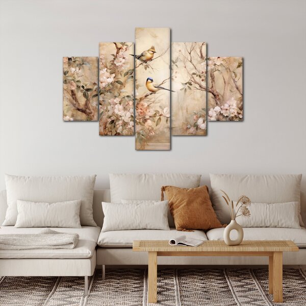 Slika - Vintage slika ptica II. (150x105 cm)