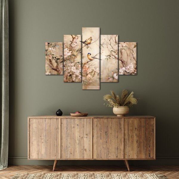Slika - Vintage slika ptica II. (150x105 cm)