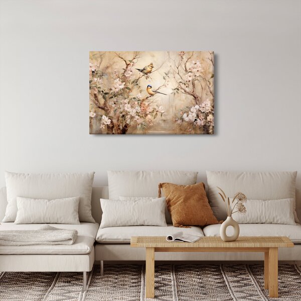 Slika - Vintage slika ptica II. (90x60 cm)