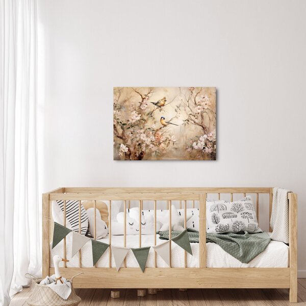 Slika - Vintage slika ptica II. (70x50 cm)