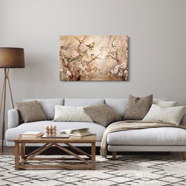 Slika - Vintage slika ptica II. (90x60 cm)
