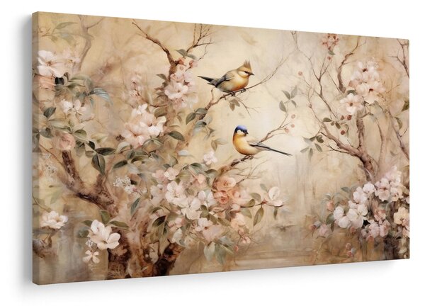 Slika - Vintage slika ptica II. (90x60 cm)