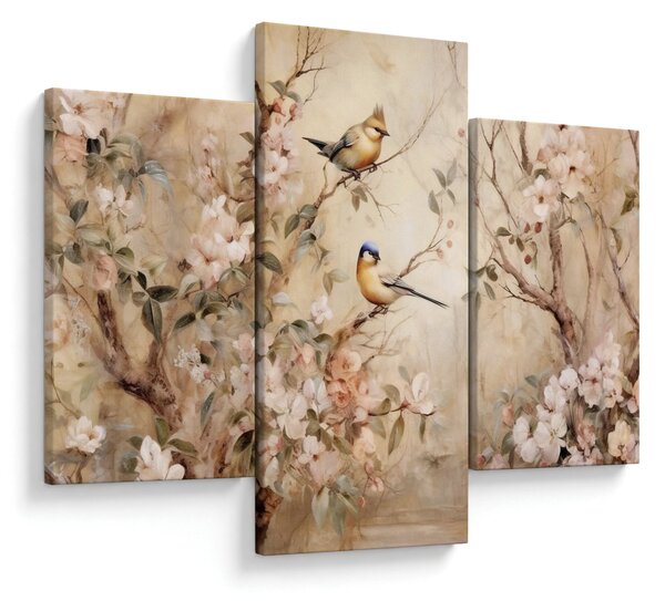 Slika - Vintage slika ptica II. (90x60 cm)