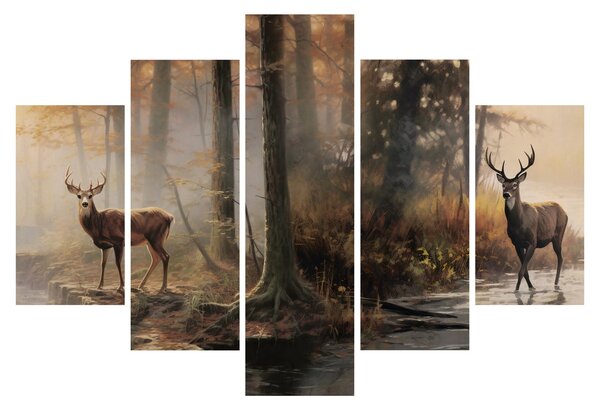 Slika - Vintage slika divljih životinja (150x105 cm)