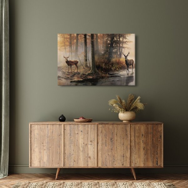 Slika - Vintage slika divljih životinja (90x60 cm)