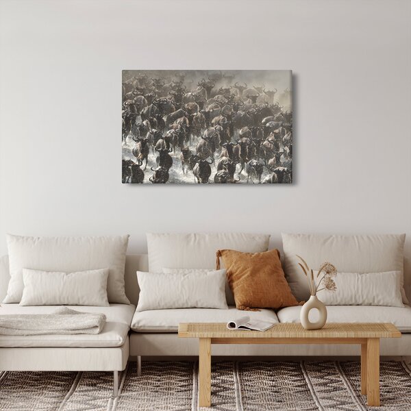 Slika - Krdo gnuova (90x60 cm)