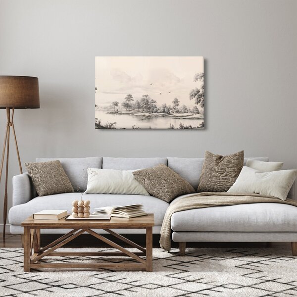 Slika - Vintage pejzažni crtež (90x60 cm)
