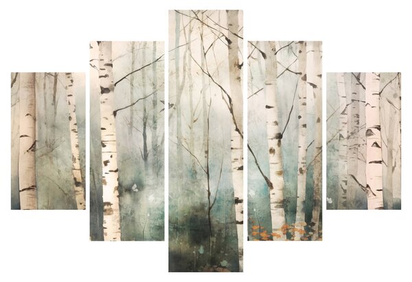 Slika - Crtanje uzorka šume (150x105 cm)