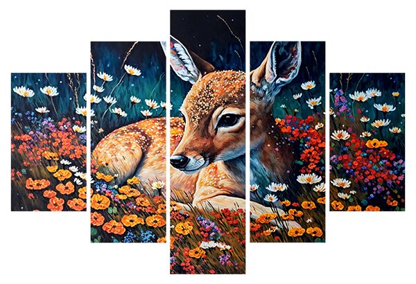 Slika - Naslikani jelen (150x105 cm)