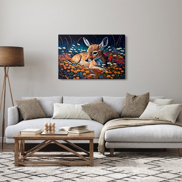Slika - Naslikani jelen (90x60 cm)