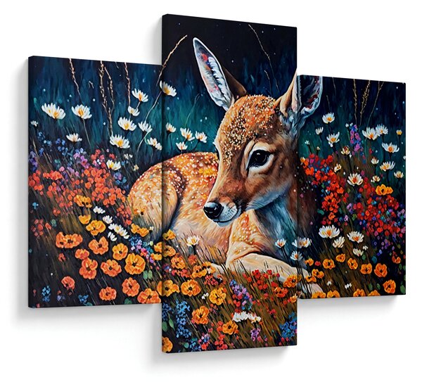 Slika - Naslikani jelen (90x60 cm)