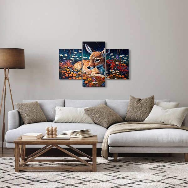 Slika - Naslikani jelen (90x60 cm)