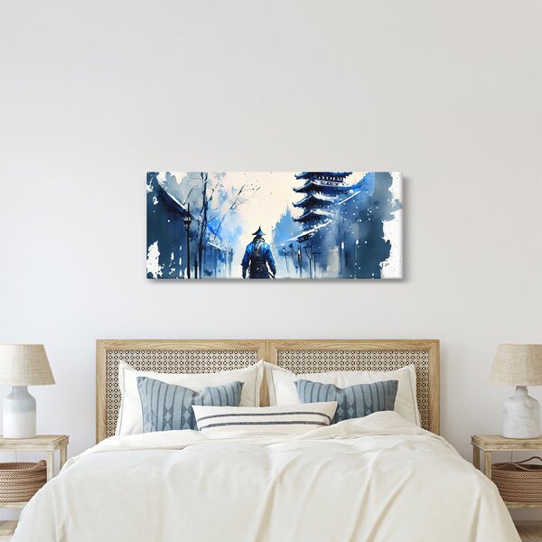 Slika - Samuraj, akvarel (120x50 cm)