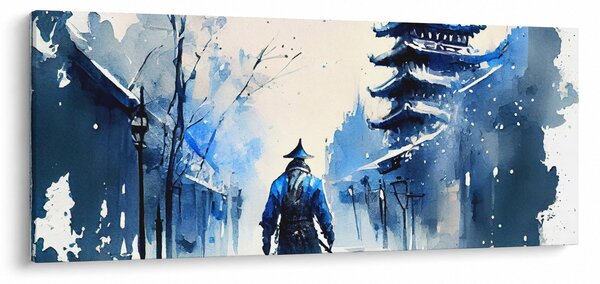 Slika - Samuraj, akvarel (120x50 cm)