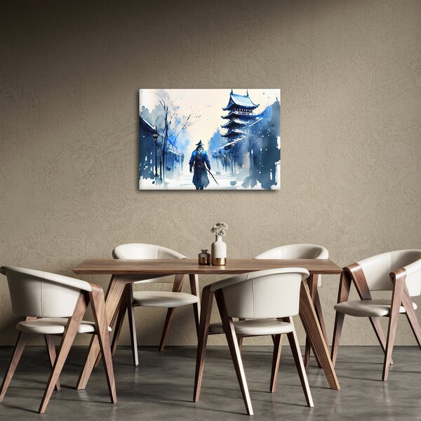 Slika - Samuraj, akvarel (70x50 cm)