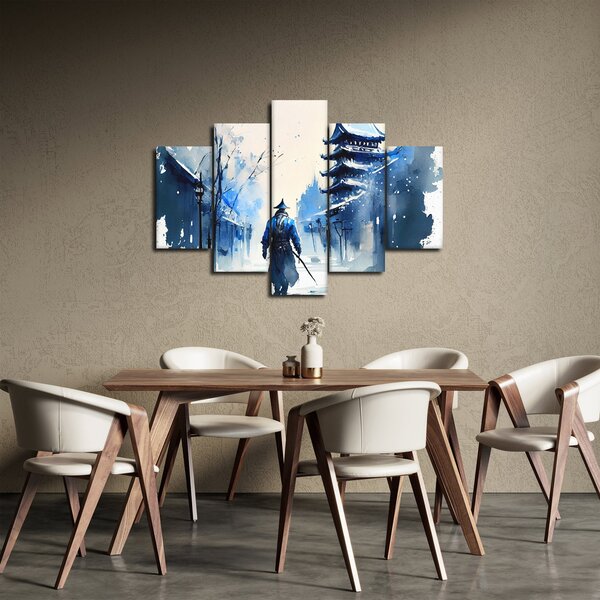 Slika - Samuraj, akvarel (150x105 cm)