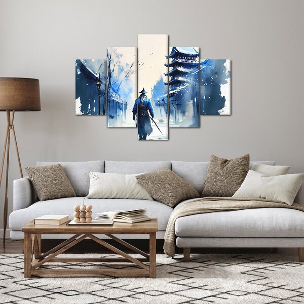 Slika - Samuraj, akvarel (150x105 cm)