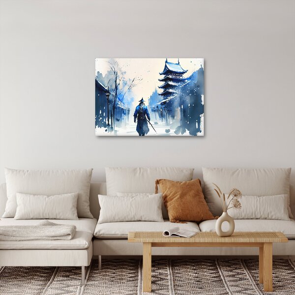 Slika - Samuraj, akvarel (70x50 cm)