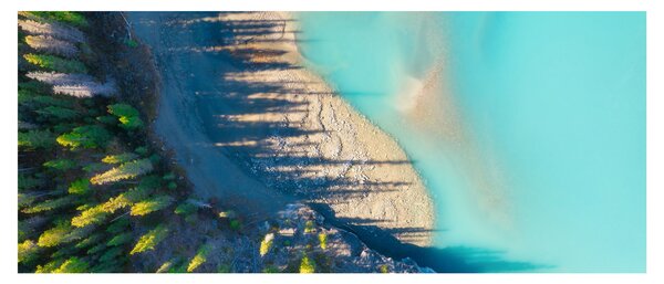 Slika - Pogled na jezero (120x50 cm)