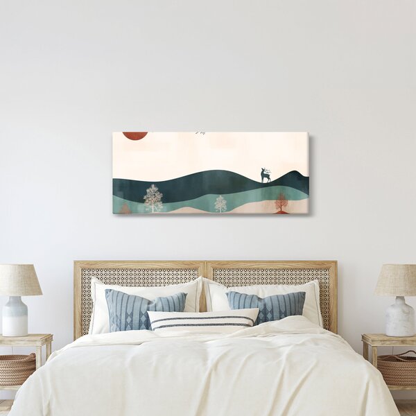 Slika - Ilustrirani krajolik (120x50 cm)