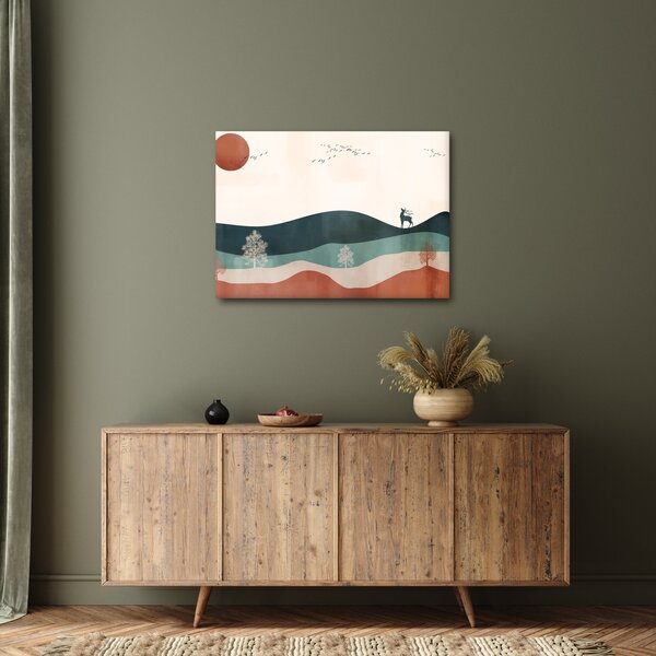 Slika - Ilustrirani krajolik (70x50 cm)