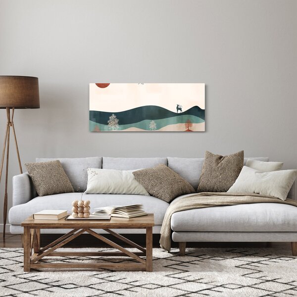 Slika - Ilustrirani krajolik (120x50 cm)
