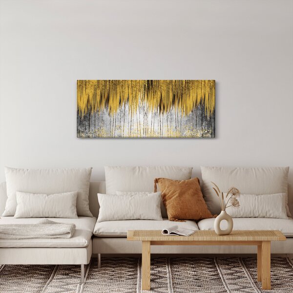 Slika - Zlatne linije (120x50 cm)