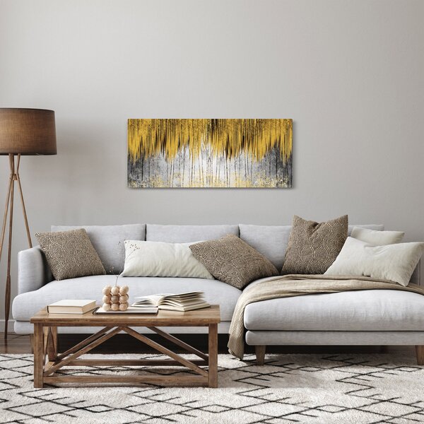 Slika - Zlatne linije (120x50 cm)