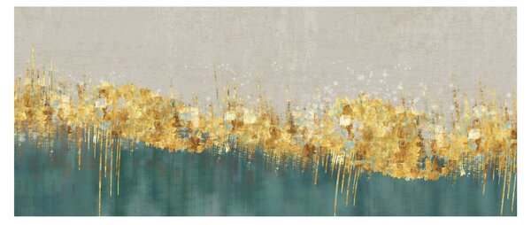 Slika - Tekstura sa zlatnim ukrasom (120x50 cm)