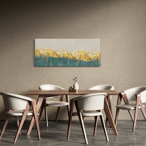 Slika - Tekstura sa zlatnim ukrasom (120x50 cm)
