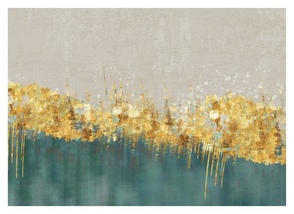 Slika - Tekstura sa zlatnim ukrasom (70x50 cm)