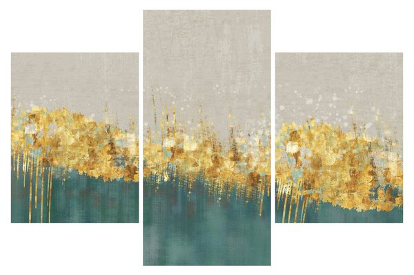 Slika - Tekstura sa zlatnim ukrasom (90x60 cm)