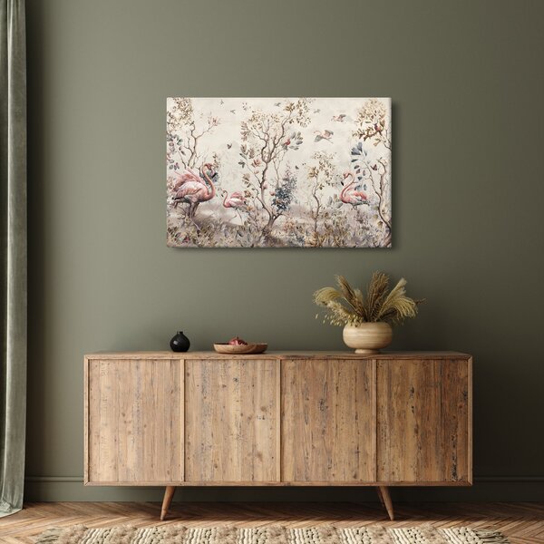 Slika - Crtanje flaminga (90x60 cm)