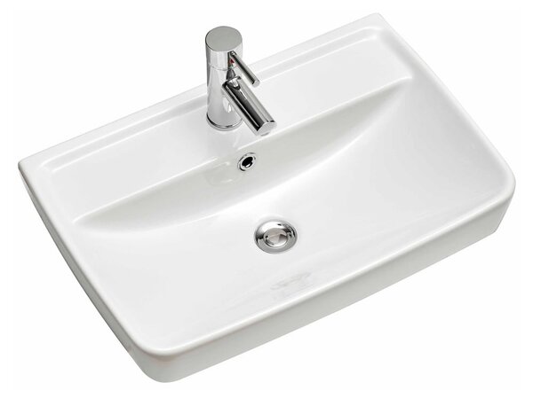 Bijeli keramički umivaonik 60x40 cm - Pelipal