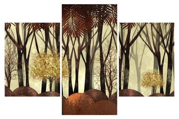 Slika - Dekorativna šuma (90x60 cm)