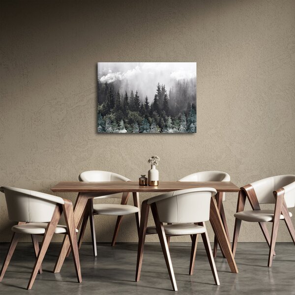 Slika - Šuma s ilustriranim elementima (70x50 cm)
