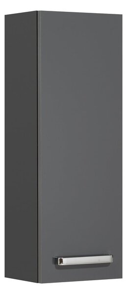 Tamno sivi viseći kupaonski ormarić 25x70 cm - Pelipal