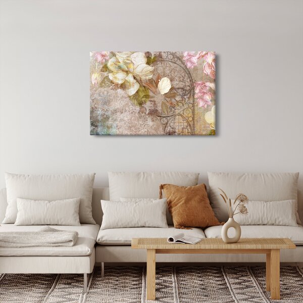 Slika - Cvjetni ukras (90x60 cm)