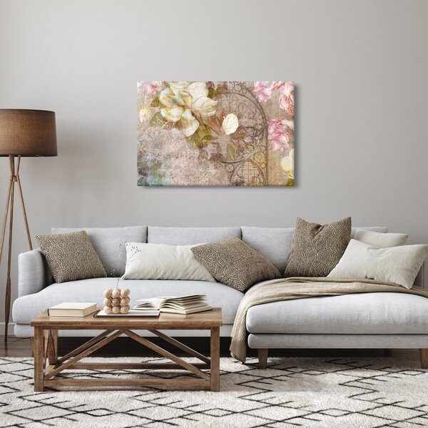 Slika - Cvjetni ukras (90x60 cm)