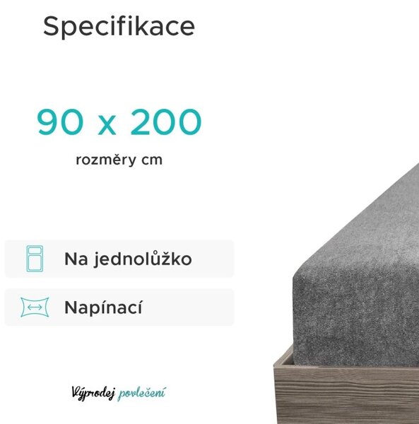 Frotirna plahta EXCLUSIVE svijetlo plava 90 x 200 cm