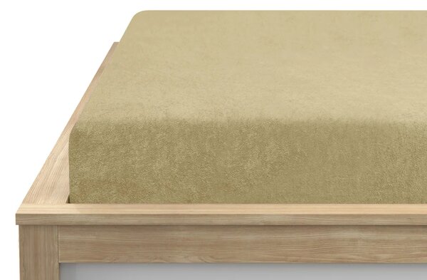 Frotirna plahta krem 140x200 cm