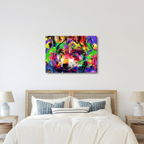 Slika - Vuk s grafitima (70x50 cm)