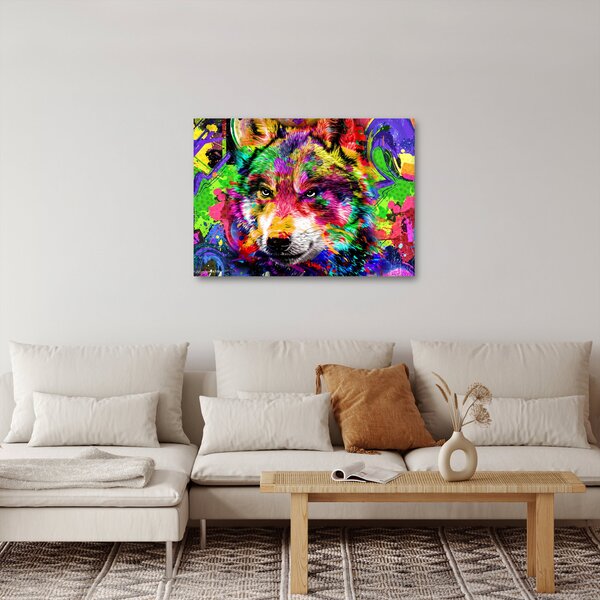 Slika - Vuk s grafitima (70x50 cm)