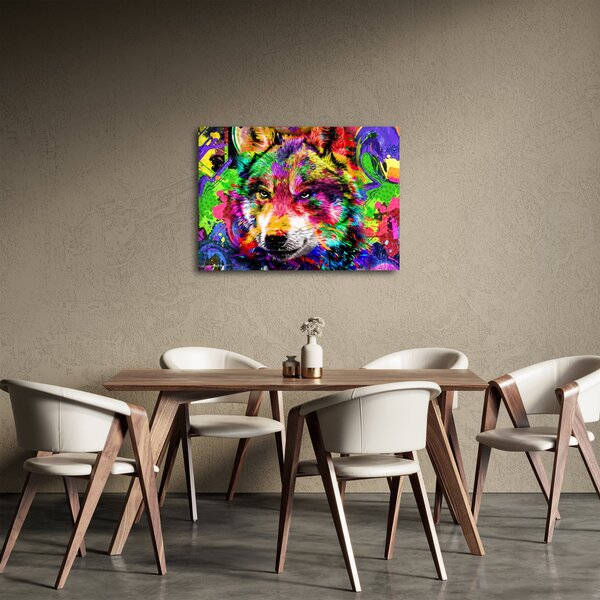 Slika - Vuk s grafitima (70x50 cm)