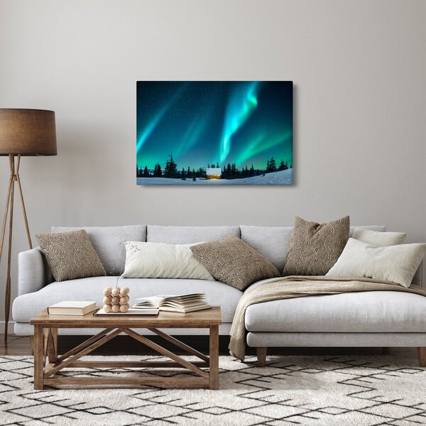 Slika - polarna svjetlost (90x60 cm)